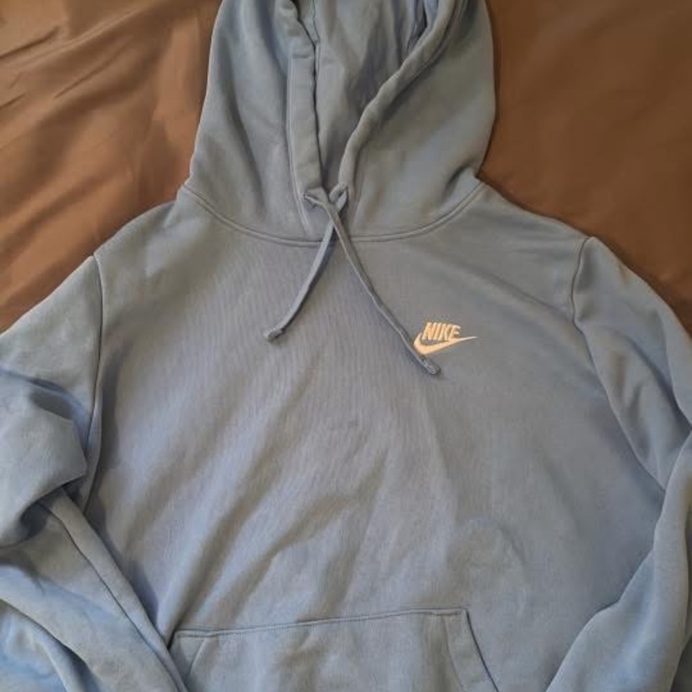 Nike Men's Light Blue Pullover Hoodie
